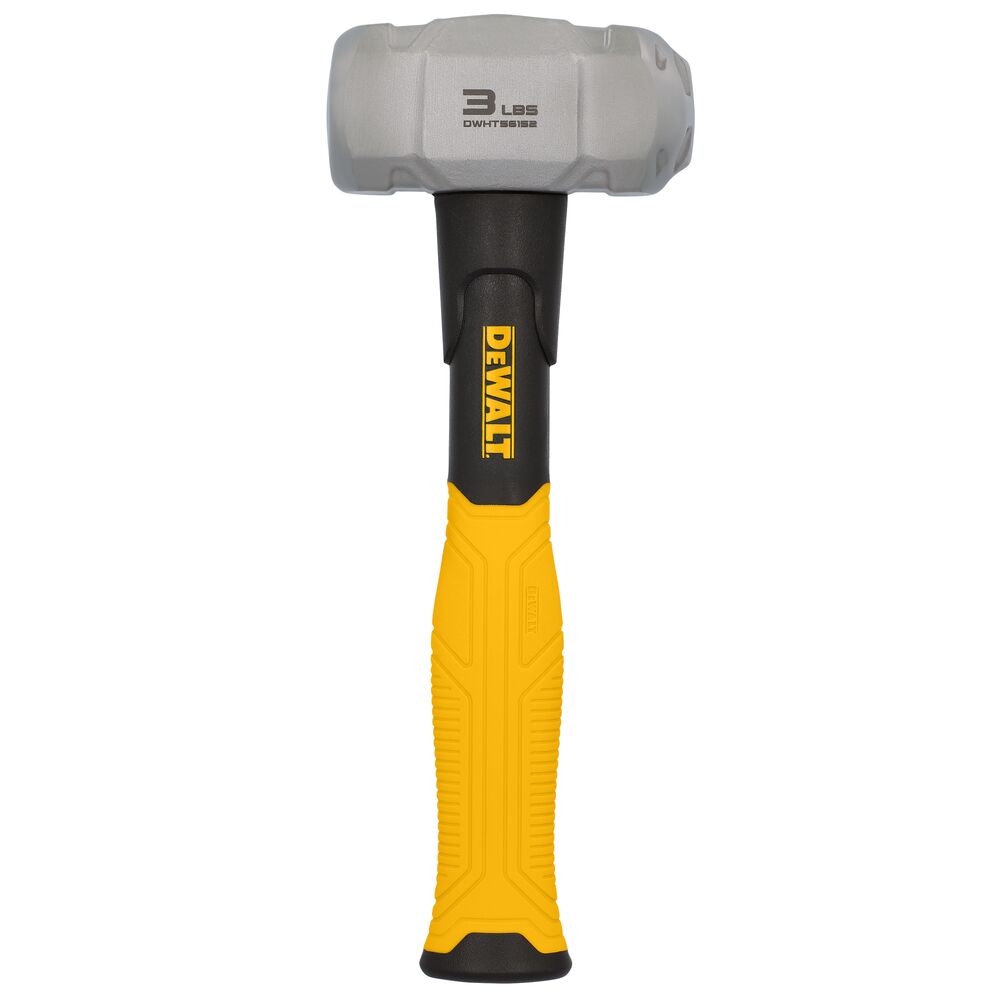 Profile view of DEWALT 3LB drilling hammer on white