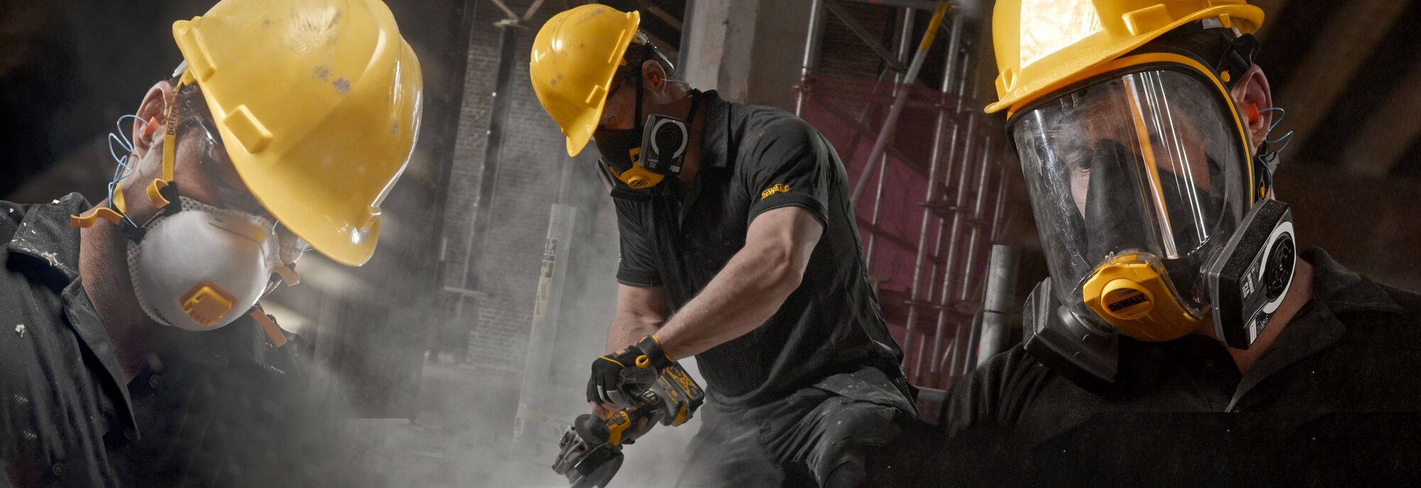 Dewalt Respiratory Protective Equipment Group Banner Photography 