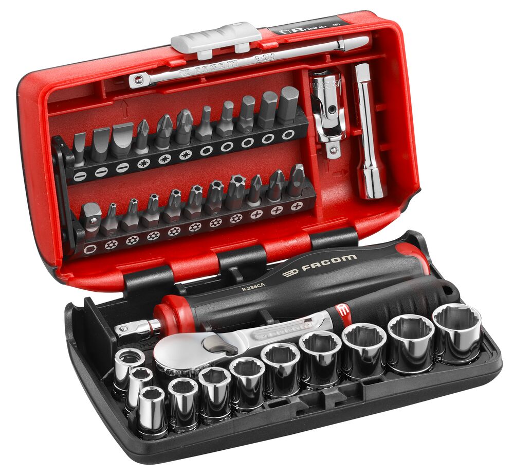 1/4’’ OGV® GRIP 6-point socket set - 38 tools