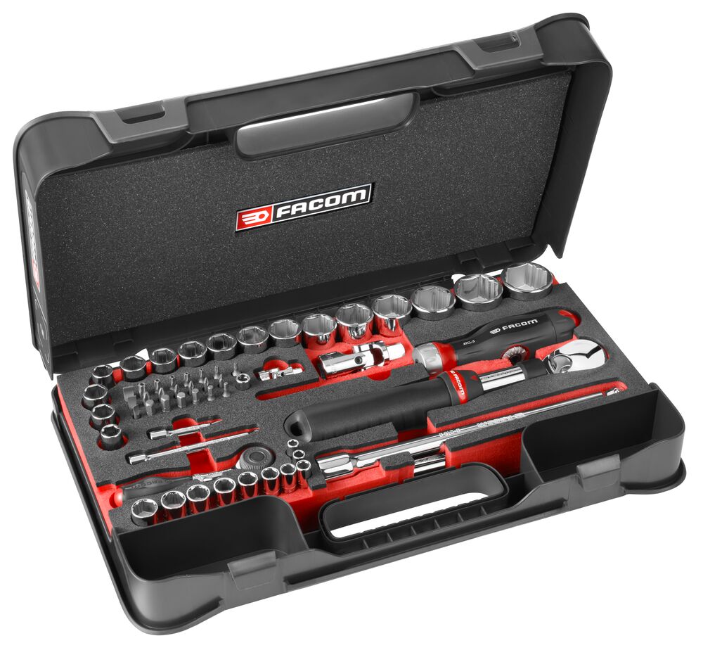 1/4’’-1/2'' OGV® GRIP 6-point socket set - 60 tools