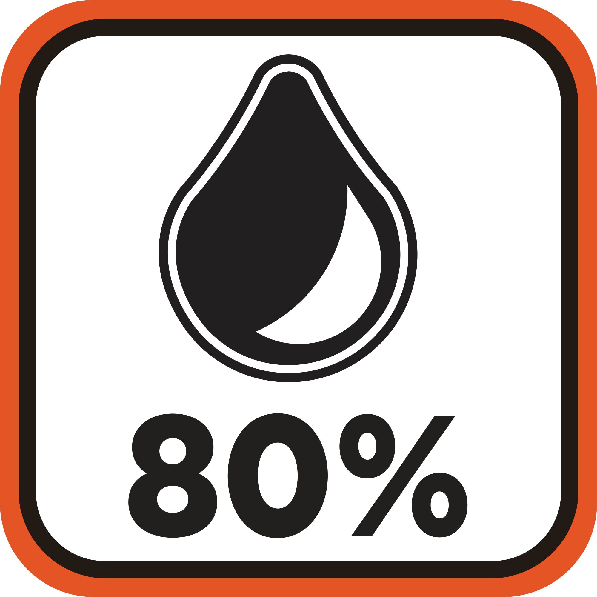 80 percentage icon