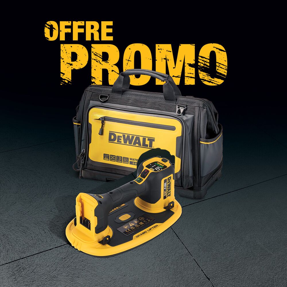 DCE590N a DEWALT GRABO and a bag in the same picture to shox the offer.