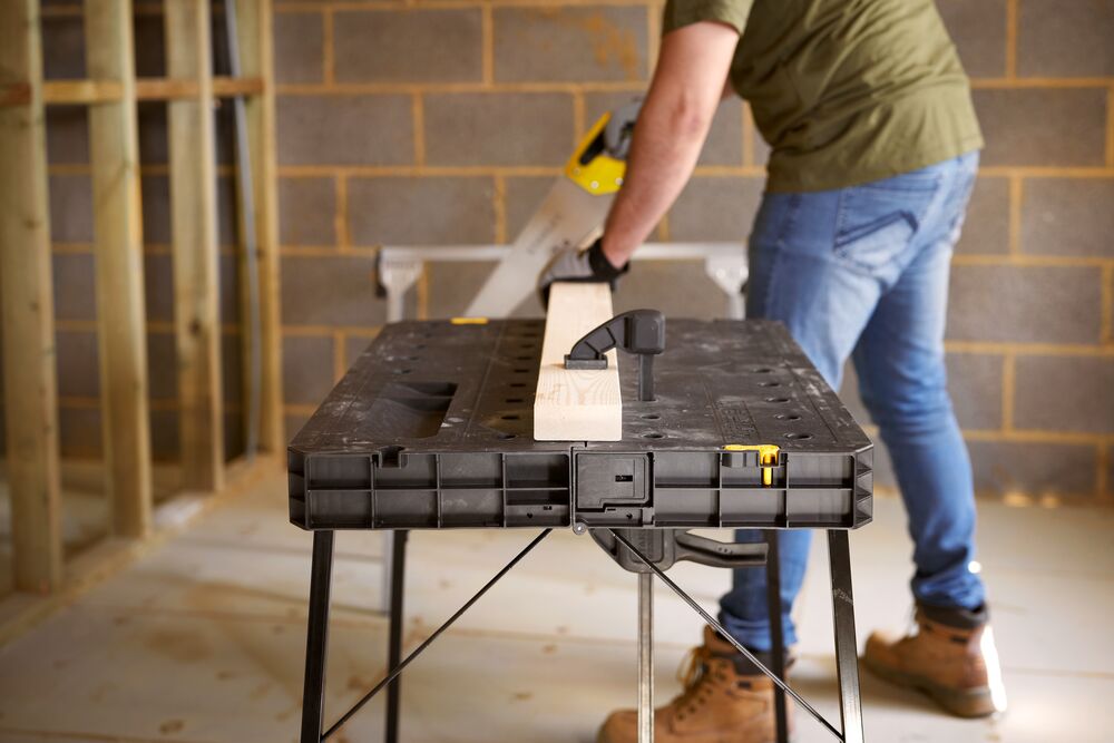 STANLEY® Fold-Up Workbench Application Shot